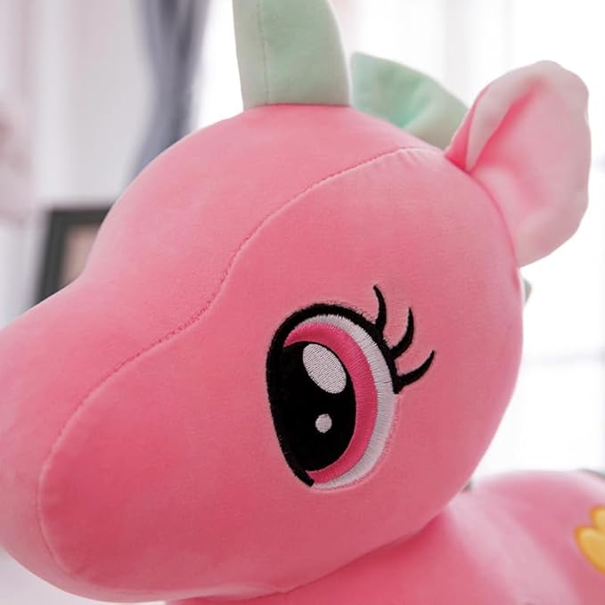 Unicorn Stuffed Soft Toy Plush for Kids Baby Boy Girl Birthday (25cm- Pink)