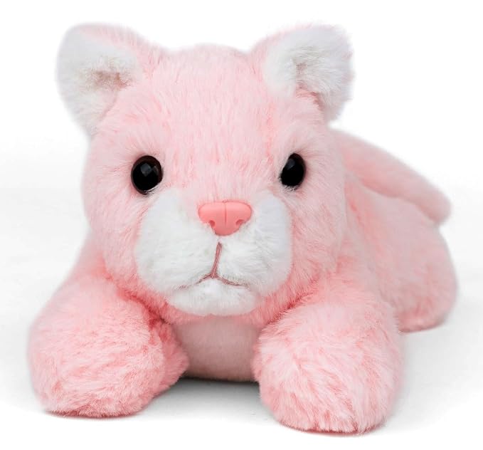 Cat Stuffed Plush Animal | Teddy Bear Soft Toy |Ideal for Birthdays & Special Occasions Girls/Boys, Baby Kids -Pink, 25Cm