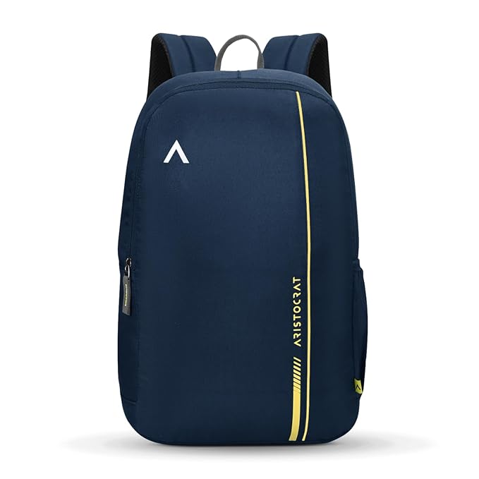 15L Laptop Backpack for Men & Women with Bottle Pocket | Padded Shoulder Straps, Multi Compartments | Travel & College Bag | Dark Blue
