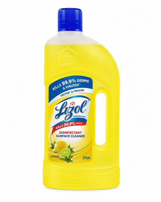 Lizol Disinfectant Floor Cleaner – Citrus | Kills 99.9% Germs | 975ml