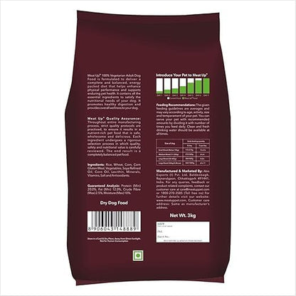 Adult Dry Dog Food 6kg (3kg + 3kg) | 100% Vegetarian | Supports Healthy Skin & Beautiful Coat | Rich in Antioxidants | Enriched with Vitamins & Minerals