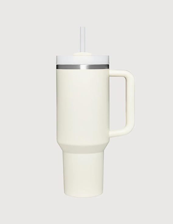 40 oz Insulated Stainless Steel Tumbler with Handle & Straw | Double Wall Vacuum Travel Mug | US Supar Market