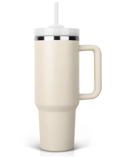 40 oz Insulated Stainless Steel Tumbler with Handle & Straw | Double Wall Vacuum Travel Mug | US Supar Market