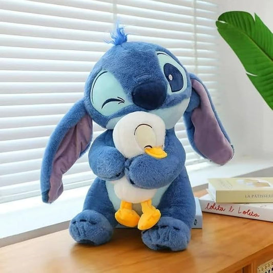 Hug Duck Stiffy Plushie Stuffed Plush Teddy Bear Soft Toy |Ideal for Birthdays & Special Occasions Girls/Boys, Baby Kids -Blue (30Cm)