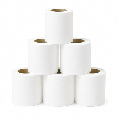Softouch 3 Ply Toilet Tissue Roll Family Pack | 6 Rolls | 960 Pulls | Soft & Highly Absorbent | Virgin Cellulose Fiber