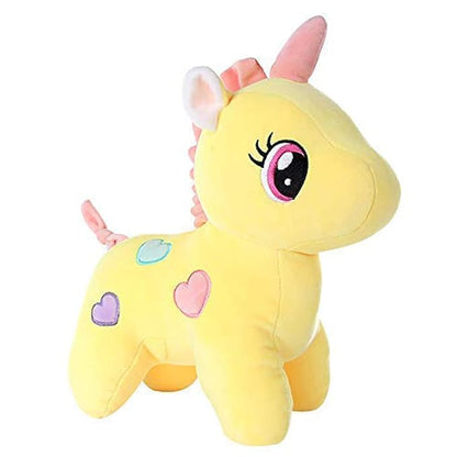 Unicorn Stuffed Soft Toy Plush for Kids Baby Boy Girl Birthday (25Cm -Yellow)