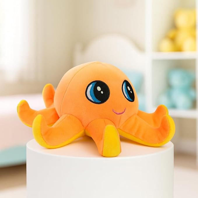 Big Eyes Octopus Plushie Stuffed Plush Teddy Bear Soft Toy |Ideal for Birthdays & Special Occasions Girls/Boys, Baby Kids