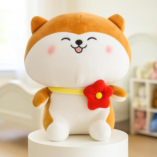Cat Flower Plush Soft Toy Cute Kids Animal Home Decor Boys/Girls (25 cm)