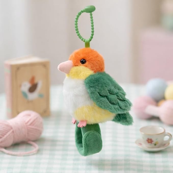 Plush Bird Wristband Toy for Kids | Soft Stuffed Animal Slap Band Bracelet | Cute Baby Soft Toy Wrap Wristband for Boys & Girls | Mini Colorful Plush Gift for Kids