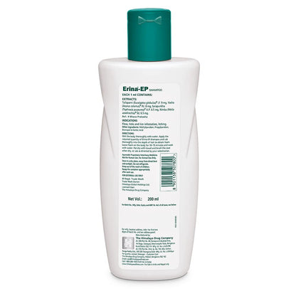 Erina-EP Shampoo | 200 ml | Tick & Flea Control for Dogs & Cats | with Neem & Eucalyptus for Skin Health & Hygiene
