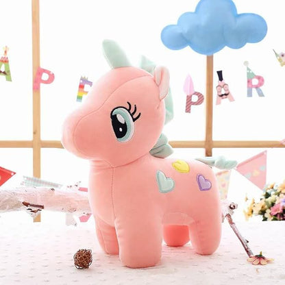 Unicorn Stuffed Soft Toy Plush for Kids Baby Boy Girl Birthday (25cm- Pink)