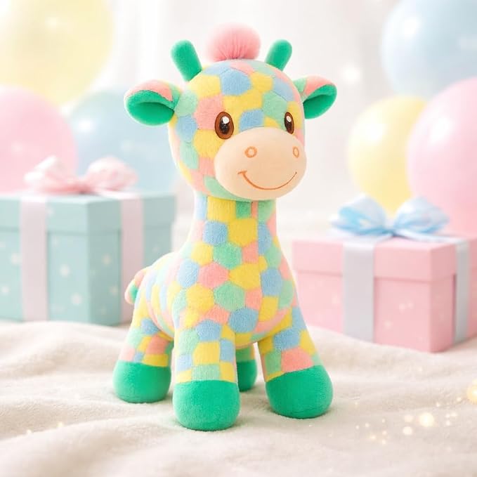 Ziraffe Multi Plush Soft Toy Cute Kids Animal Home Decor Boys/Girls (30 cm)