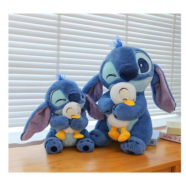 Hug Duck Stiffy Plushie Stuffed Plush Teddy Bear Soft Toy |Ideal for Birthdays & Special Occasions Girls/Boys, Baby Kids -Blue (30Cm)