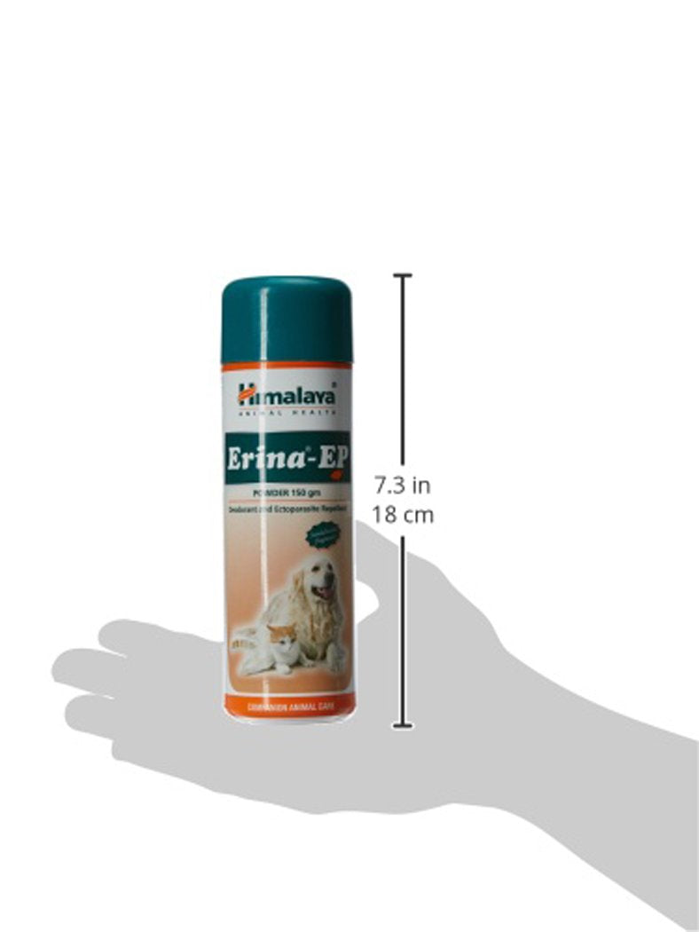 Erina-EP Powder | 150 g | Tick & Flea Control for Dogs & Cats | With Neem & Eucalyptus for Skin Health & Hygiene