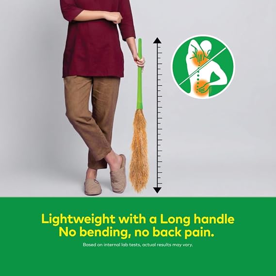 Scotch-Brite Multi-Purpose Broom | Soft & Strong Bristles | Indoor Floor Cleaning