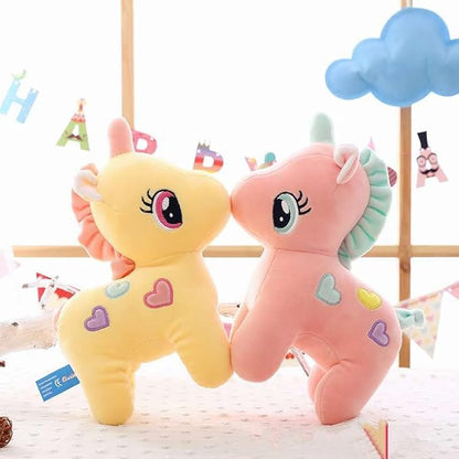 Unicorn Stuffed Soft Toy Plush for Kids Baby Boy Girl Birthday (25cm- Pink)