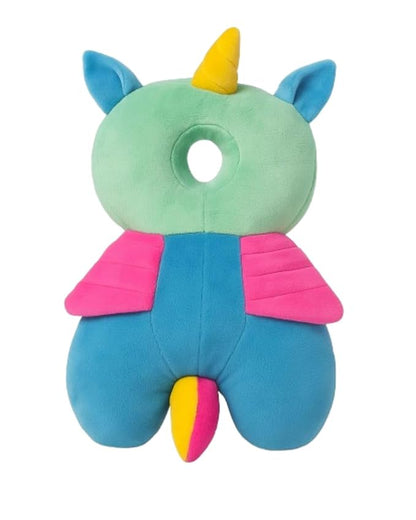 Baby Head Protector Cushion for 6–24 Months | Soft Plush Safety Backpack for Toddlers | Adjustable Straps, Anti-Fall Pillow for Infants (Unicorn)
