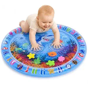 Circle Water Play mat for Babies Tummy Time Leakproof Water Play Mat, Fun Activity Play Center Indoor and Outdoor Water Play Mat for Baby, Pack of 1, Multicolour