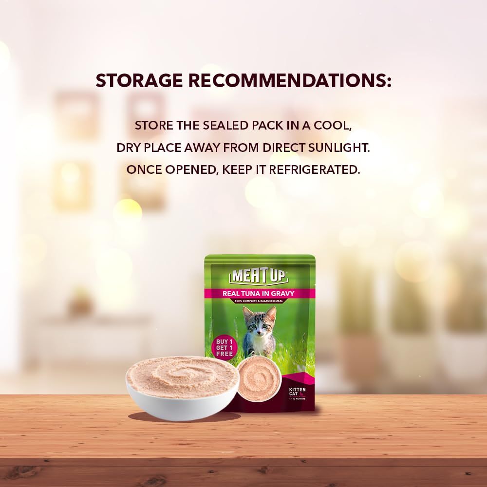 Kitten Cat Wet Food (50g x 8), 400gm + 400gm | Real Tuna in Gravy | Supports Heart & Vision Health | Strong Bones & Teeth | Natural Flavours | Organic Minerals & Vitamins