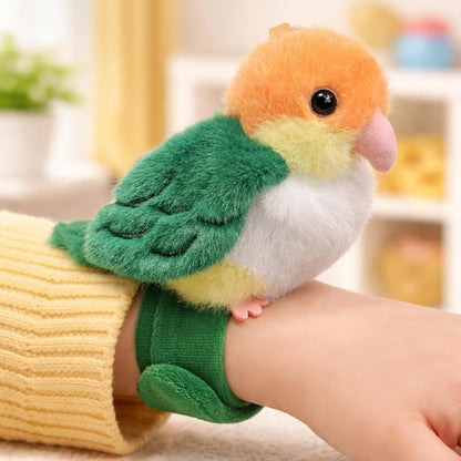 Plush Bird Wristband Toy for Kids | Soft Stuffed Animal Slap Band Bracelet | Cute Baby Soft Toy Wrap Wristband for Boys & Girls | Mini Colorful Plush Gift for Kids