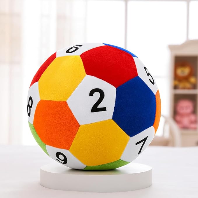 Ball Numeric Plush Soft Toy Cute Kids Birthday Animal Baby Boys/Girls (25 cm)
