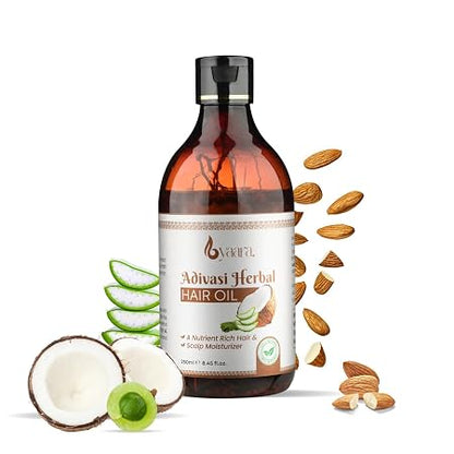 \Herbal Hair Oil 250 ml for Natural Hair Growth and Strength, Deep Nourishment for Dry and Damaged Hair, Reduces Hair Fall