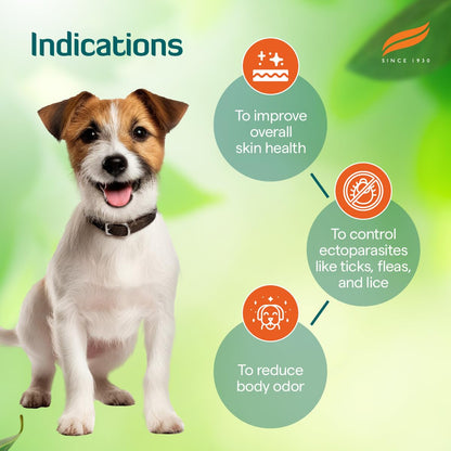 Erina-EP Powder | 150 g | Tick & Flea Control for Dogs & Cats | With Neem & Eucalyptus for Skin Health & Hygiene