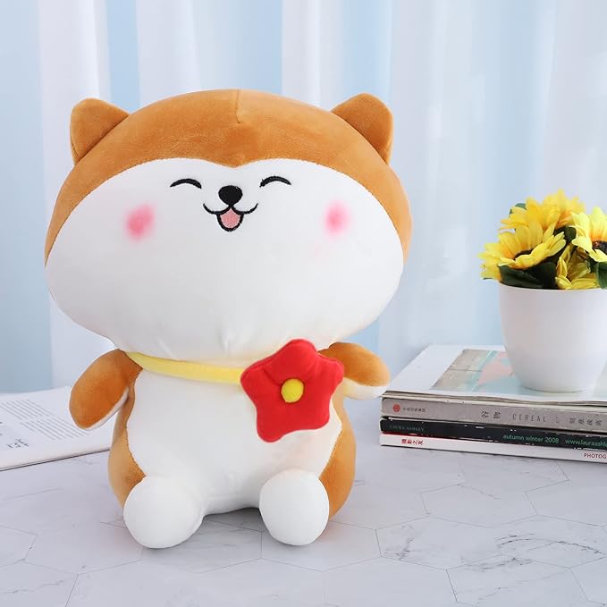 Cat Flower Plush Soft Toy Cute Kids Animal Home Decor Boys/Girls (25 cm)