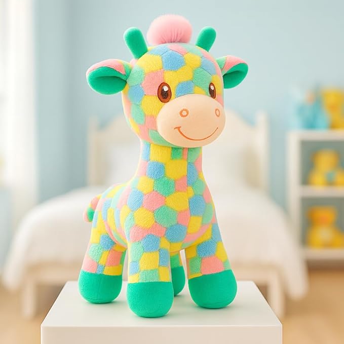 Ziraffe Multi Plush Soft Toy Cute Kids Animal Home Decor Boys/Girls (30 cm)