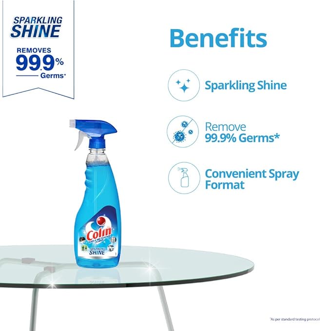 Colin Glass Cleaner | Shine & Sparkle | Streak-Free Formula | 500ml