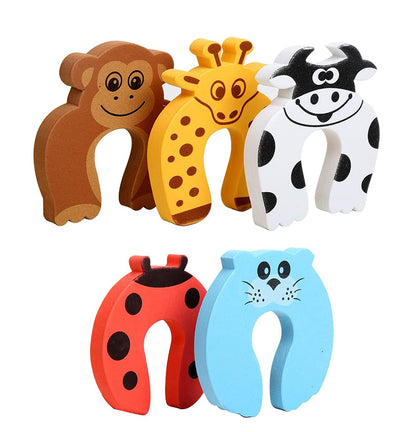 5 Pcs Children Safety Door Pinch Guard,Door Slam Stopper Soft Foam Door Stopper