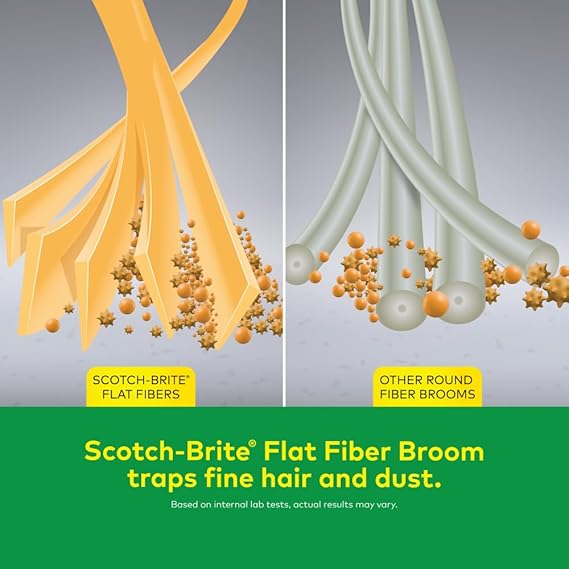 Scotch-Brite Multi-Purpose Broom | Soft & Strong Bristles | Indoor Floor Cleaning