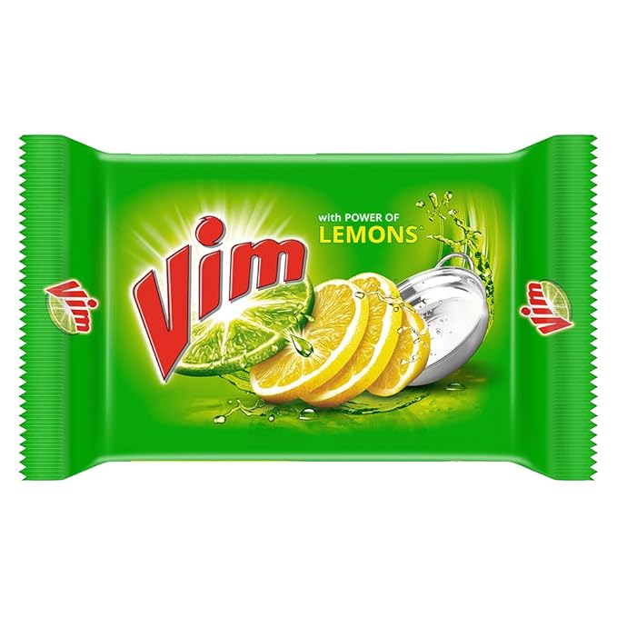 Vim Dishwash Bar Lemon | Powerful Grease Remover | 300g (Pack of 3)