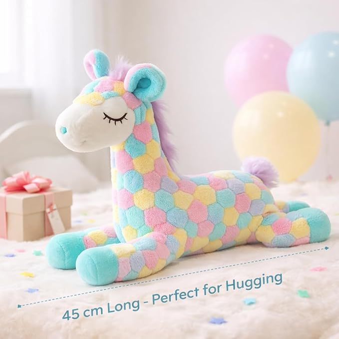Ziraffe Multi Plush Soft Toy Cute Kids Animal Home Decor Boys/Girls (45 cm)