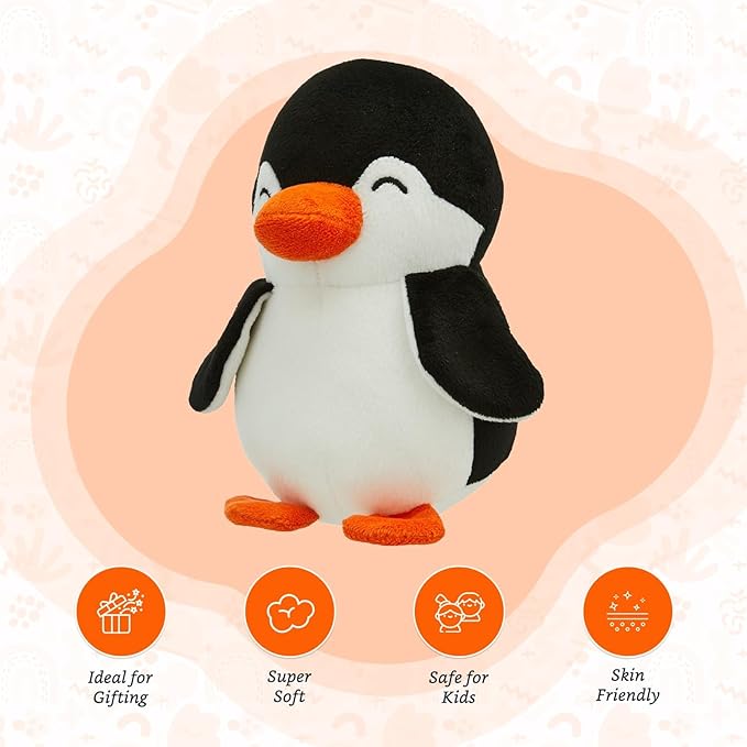 Penguin Stuffed Plush Animal | Teddy Bear Soft Toy |Ideal for Birthdays & Special Occasions Girls/Boys, Baby Kids (17Cm)
