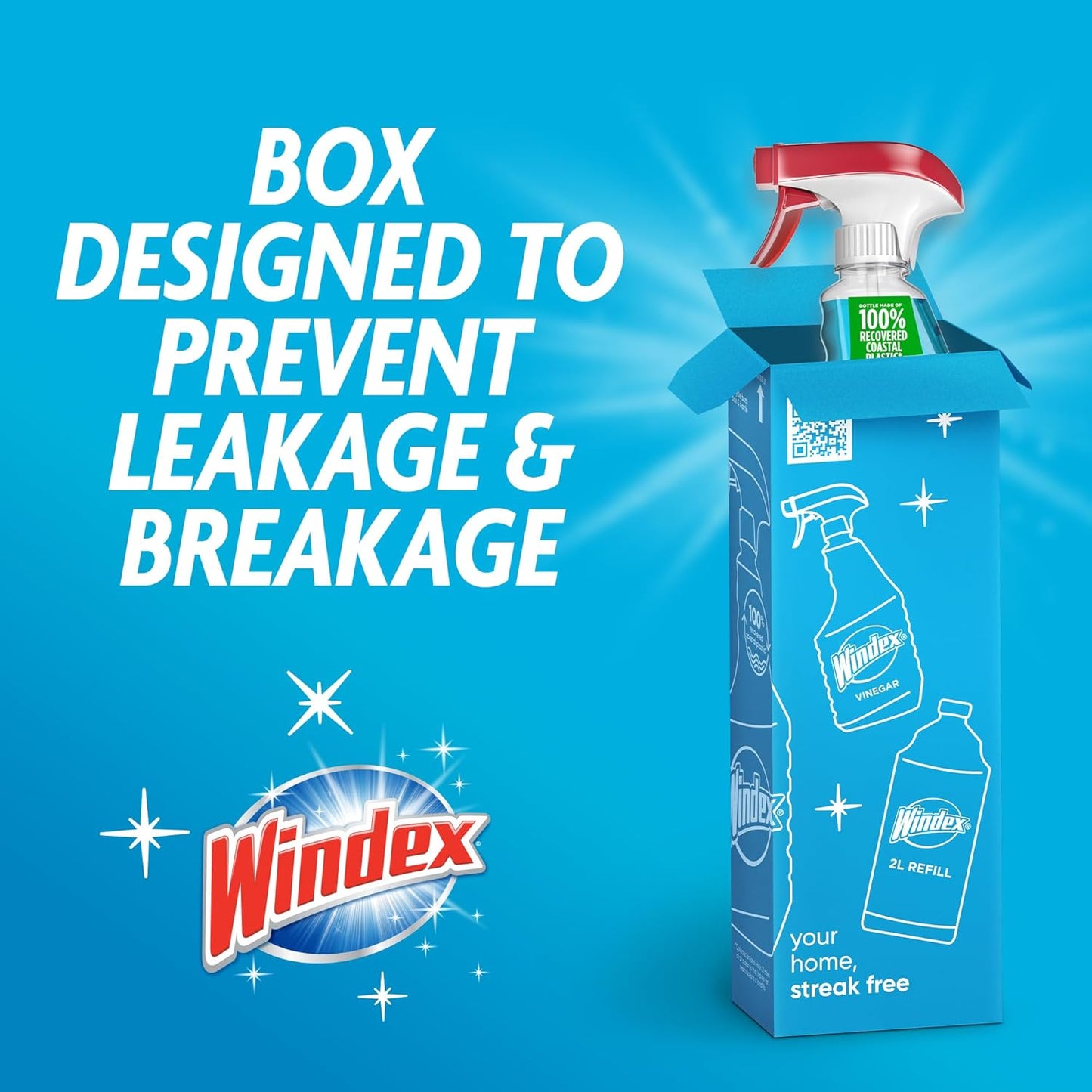 Windex Original Glass Cleaner Spray | Streak-Free Shine | Ammonia-D Formula | 23 fl oz (680ml)