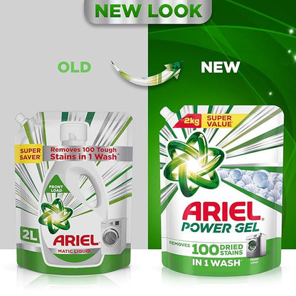 Ariel Matic Front Load Liquid Detergent | Deep Stain Removal | Fresh Fragrance | 2KG