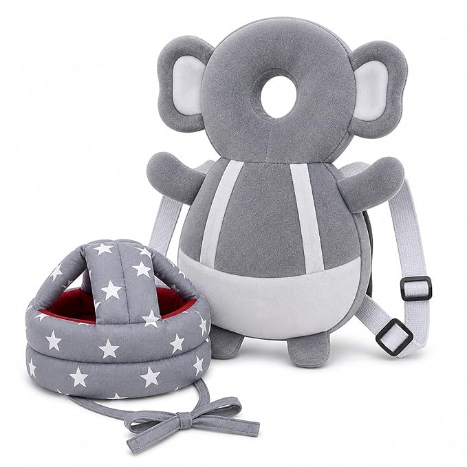 Baby Back Protector Pillow with Head Safety Hat Combo for Toddlers