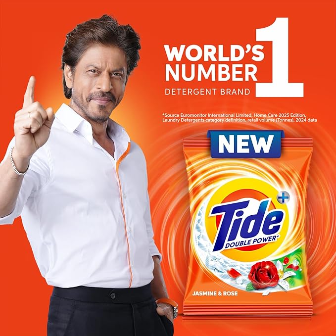 Tide Plus Detergent Powder | Jasmine & Rose | Tough Stain Remover | 1kg