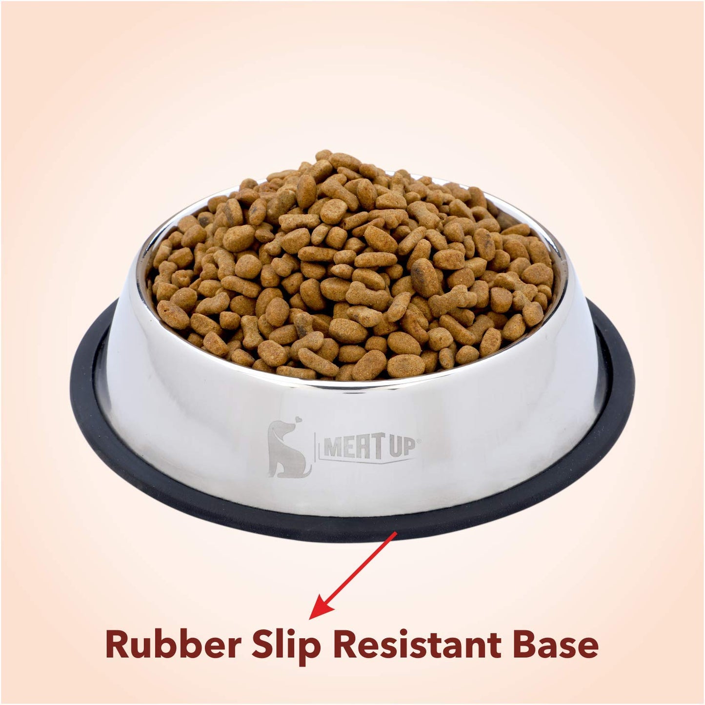 Stainless Steel Feeding Bowl For Dog, Medium - 700ml (Buy 1 Get 1 Free)