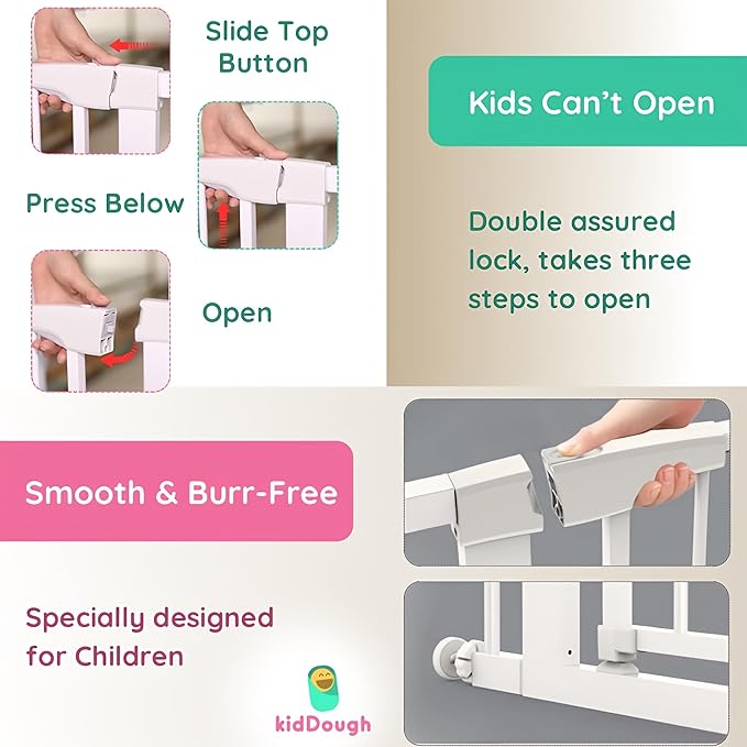 Baby Safety Gate - (96-103cms Adjustable Width Coverage)