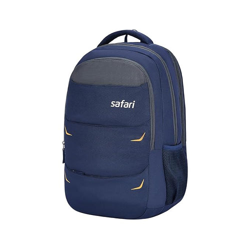 Safari Omega Pro Laptop Backpack With Raincover, 3 Compartments, Bottle Holder, Organizer, Unisex Bag For Boys & Girls, School/College/Office/Travel Bag, 35L