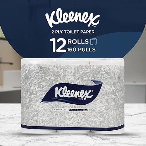 Kleenex Ultra Soft Facial Tissues | 2-Ply | 160 Tissues per Box | Gentle & Strong
