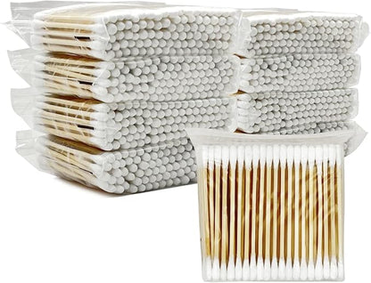 Premium Cotton Swabs (100 Pcs) | Soft Double-Tipped Cotton Buds for Ear Cleaning, Makeup & Daily Hygiene