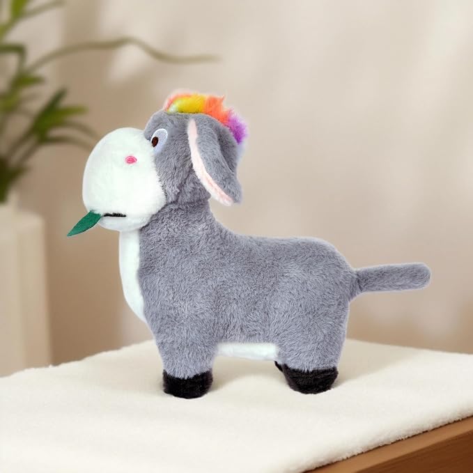 Donkey Stuffed Plush Animal | Teddy Bear Soft Toy |Ideal for Birthdays & Special Occasions Girls/Boys, Baby Kids -Gray