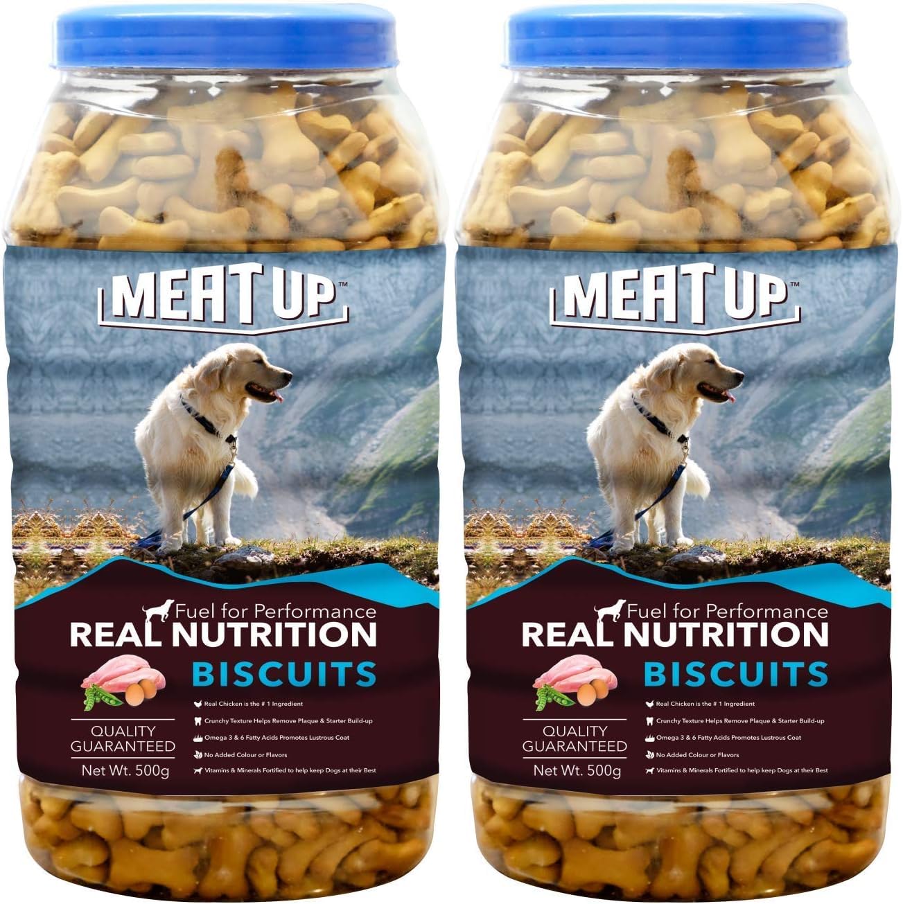 Dog Treats Biscuits, Mutton Flavour (500g + 500g) Total 1Kg Pack (All Life Stages)