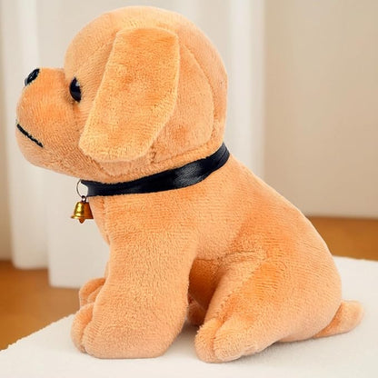 Bell Dog Stuffed Plush Animal | Teddy Bear Soft Toy |Ideal for Birthdays & Special Occasions Girls/Boys, Baby Kids -Brown