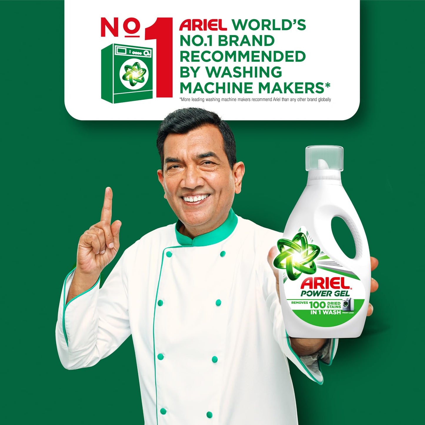 Ariel Matic Front Load Liquid Detergent | Deep Stain Removal | Fresh Fragrance | 2KG