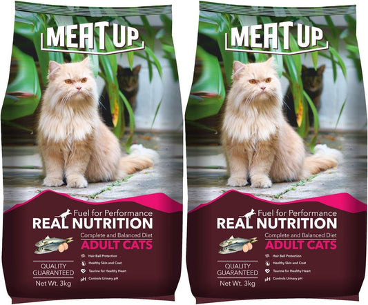 Adult Dry Cat Food 14kg (7kg + 7kg) | Ocean Fish Flavour | Maintains Urinary pH | Hairball Control | Promotes Healthy Skin & Coat | Supports Heart Health