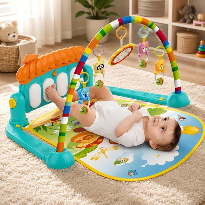 Kick and Play Multi-Function ABS High Grade Plastic Piano Baby Gym and Fitness Rack Products